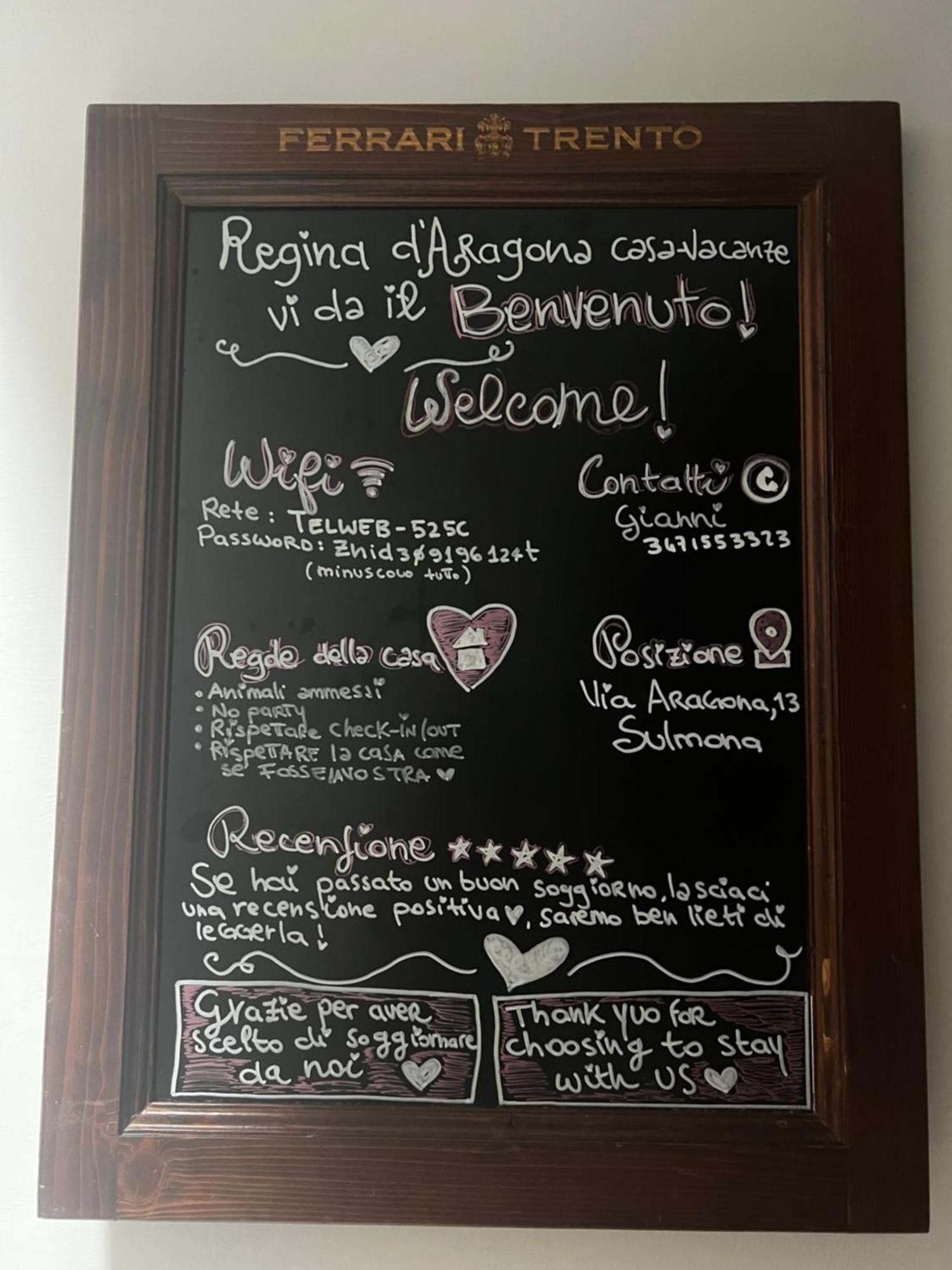 Regina D'Aragona Casa Vacanze Сульмона Экстерьер фото